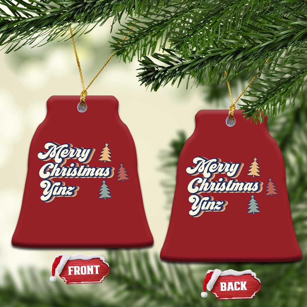 Funny Merry Christmas Yinz Pittsburgh Christmas Ornament TS09