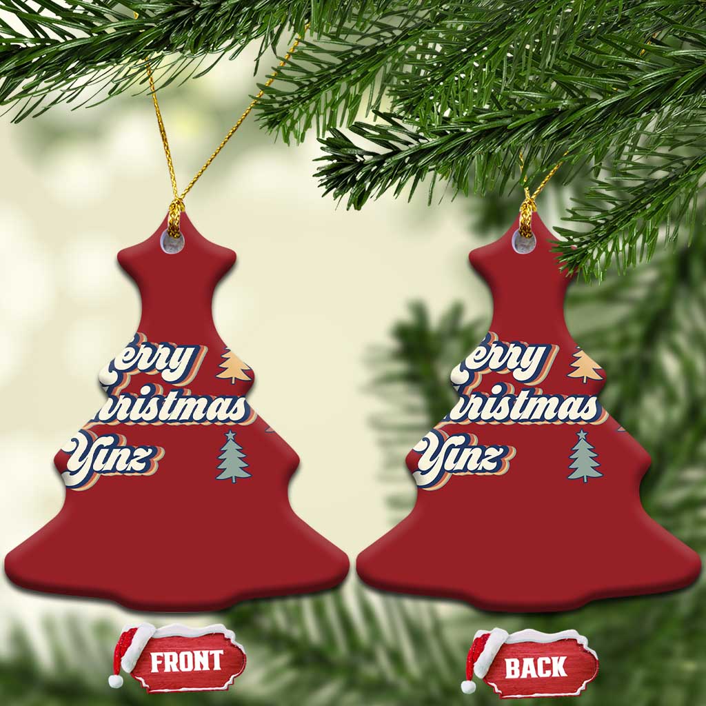 Funny Merry Christmas Yinz Pittsburgh Christmas Ornament TS09