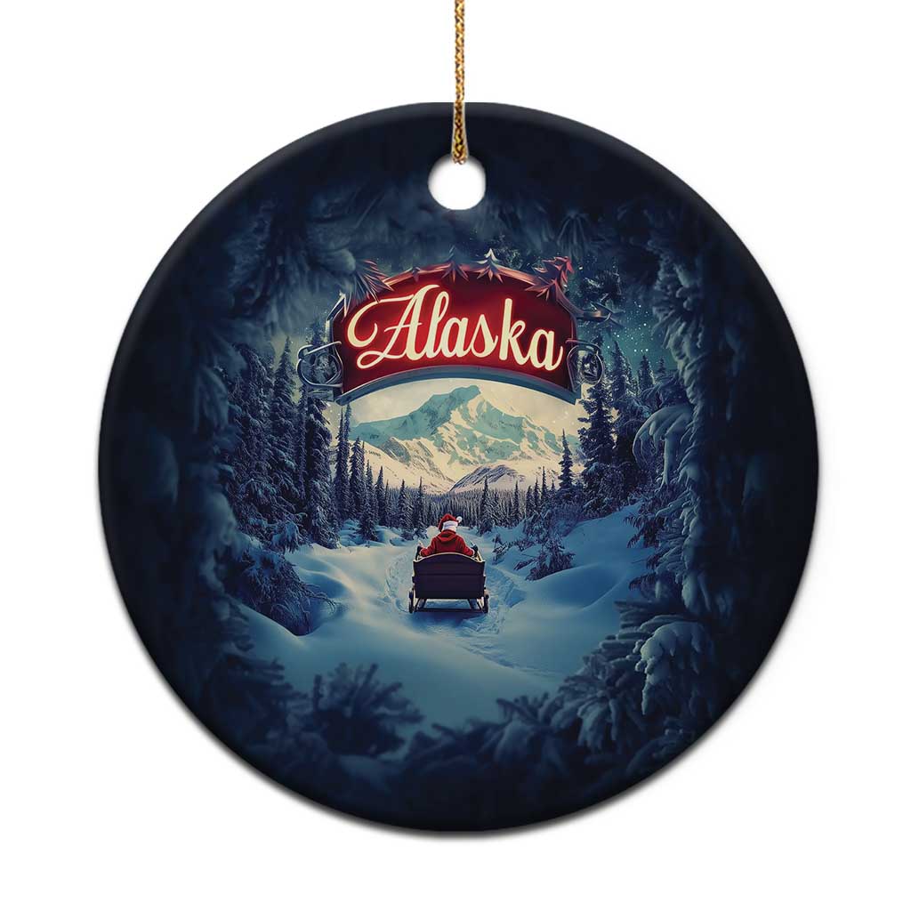 Xmas In Alaska Christmas Ornament Santa Winter Snow Season TS09