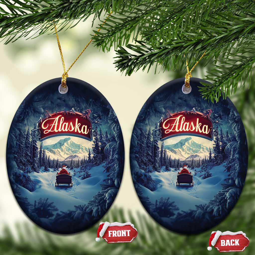 Xmas In Alaska Christmas Ornament Santa Winter Snow Season TS09