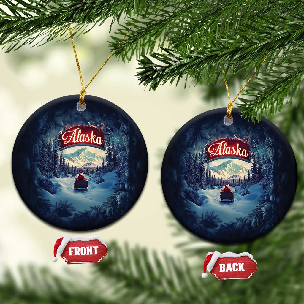 Xmas In Alaska Christmas Ornament Santa Winter Snow Season TS09