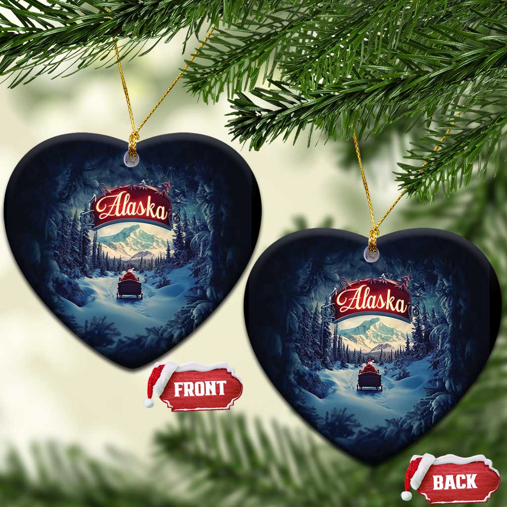 Xmas In Alaska Christmas Ornament Santa Winter Snow Season TS09