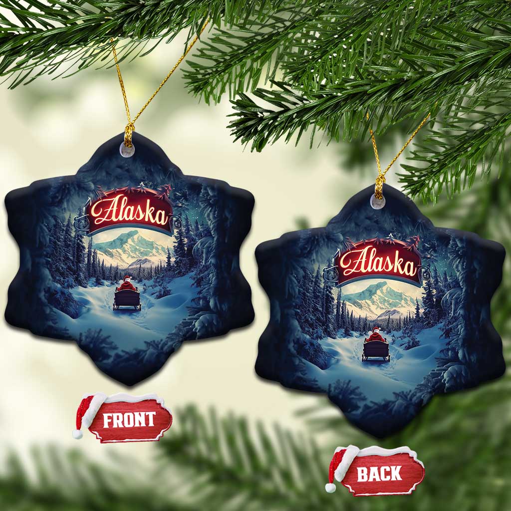 Xmas In Alaska Christmas Ornament Santa Winter Snow Season TS09
