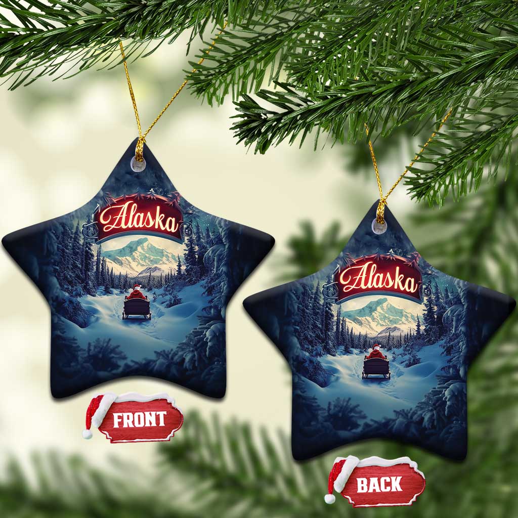 Xmas In Alaska Christmas Ornament Santa Winter Snow Season TS09
