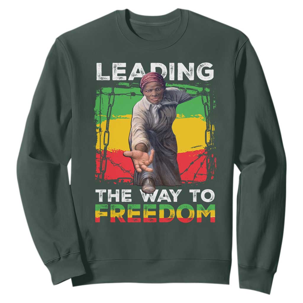 Harriet Tubman Sweatshirt Leading The Way To Freedom Black History TS09