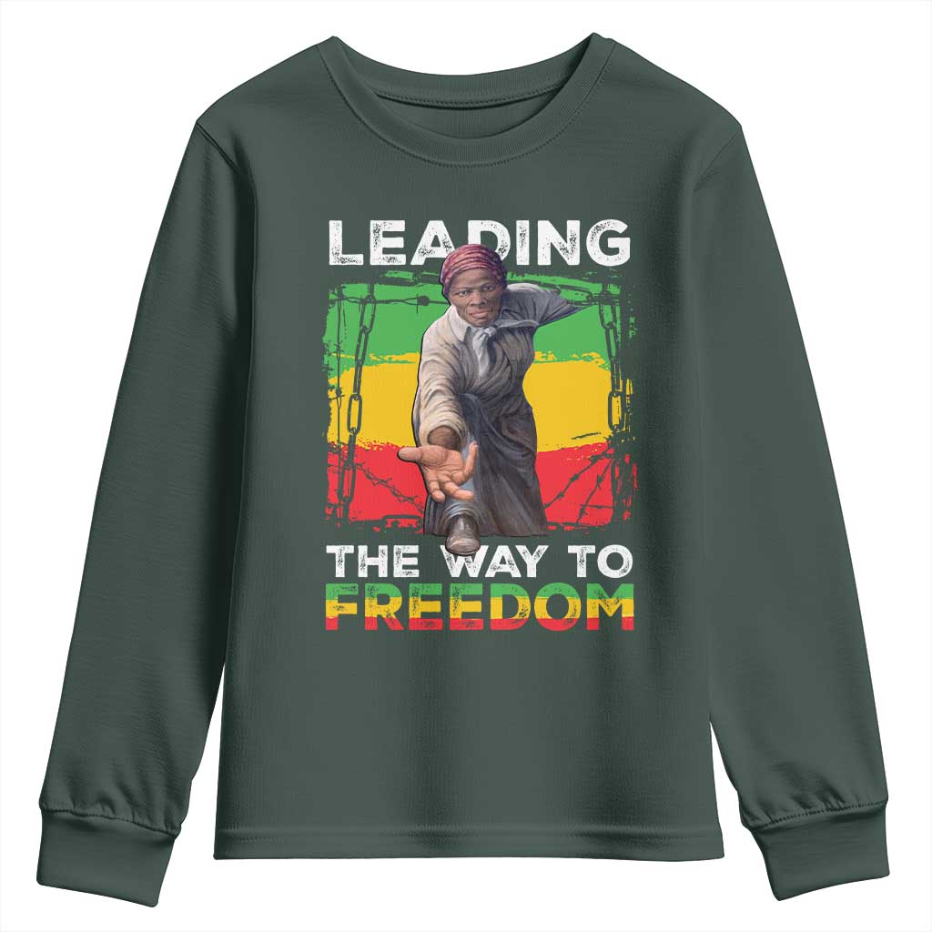 Harriet Tubman Youth Sweatshirt Leading The Way To Freedom Black History TS09