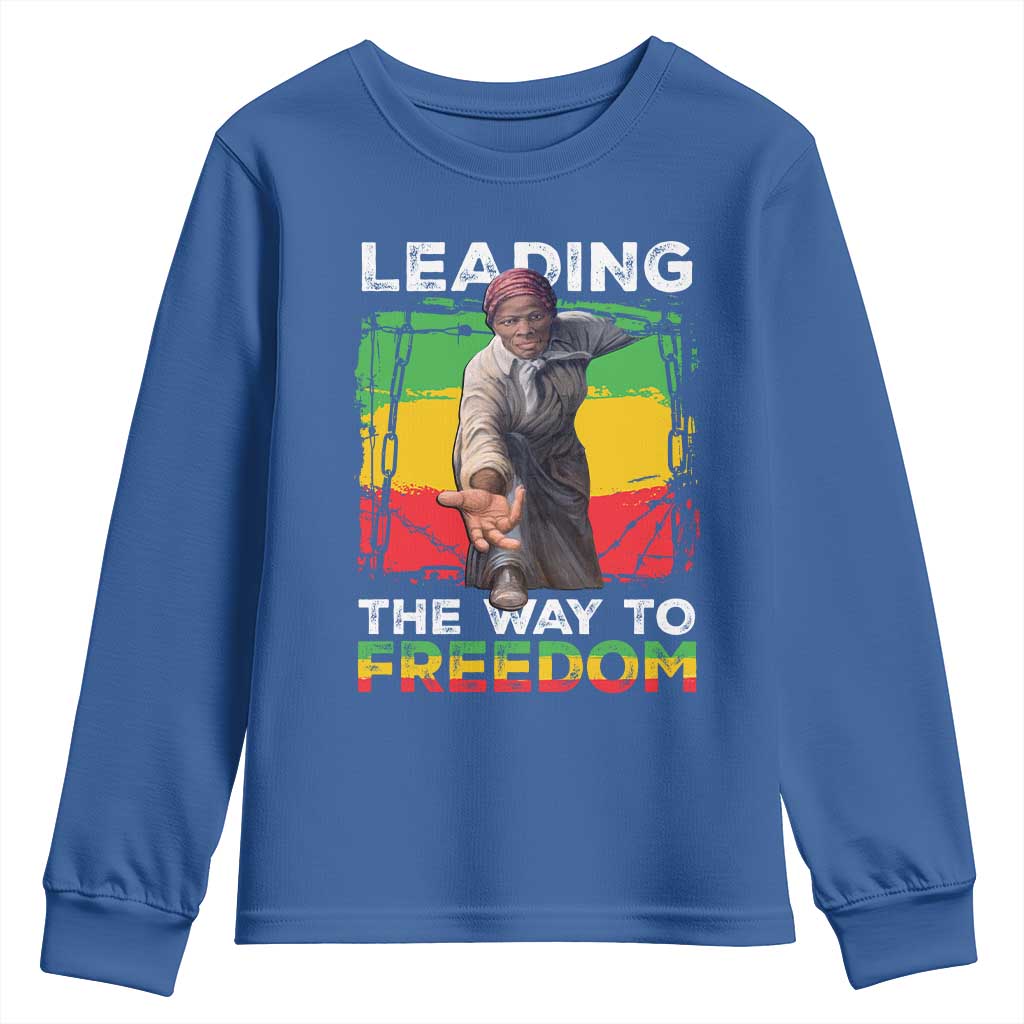 Harriet Tubman Youth Sweatshirt Leading The Way To Freedom Black History TS09