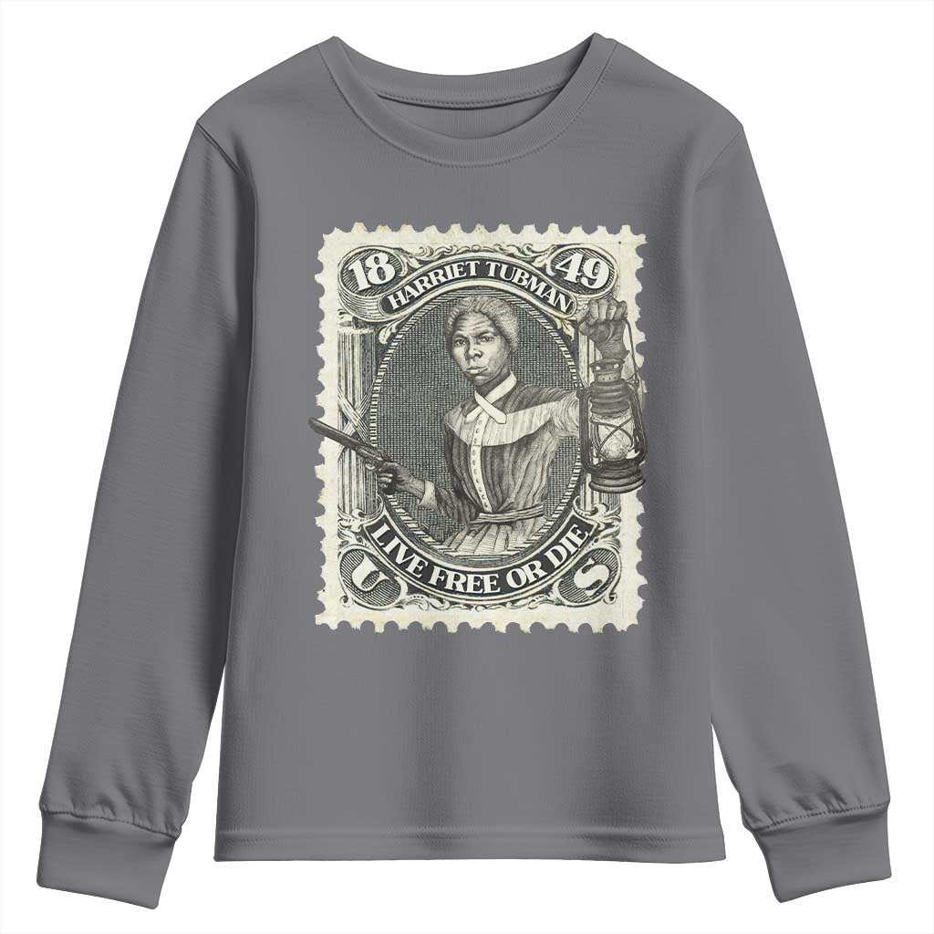 Harriet Tubman Youth Sweatshirt Live Free Or Die Black History TS09