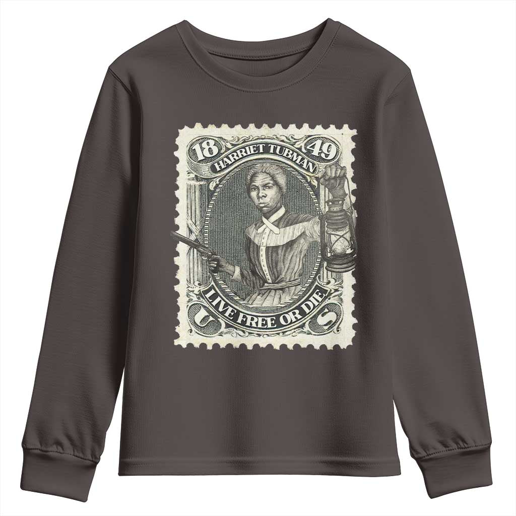 Harriet Tubman Youth Sweatshirt Live Free Or Die Black History TS09