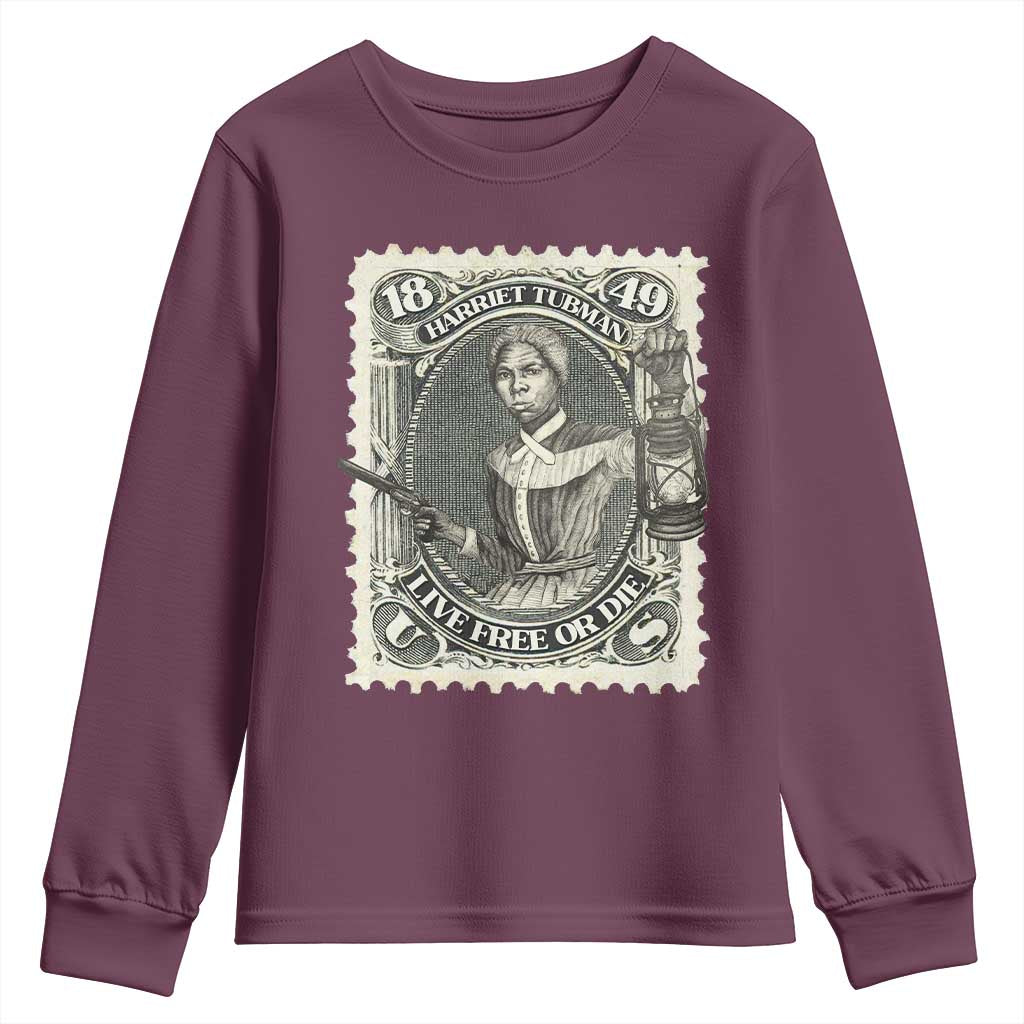 Harriet Tubman Youth Sweatshirt Live Free Or Die Black History TS09