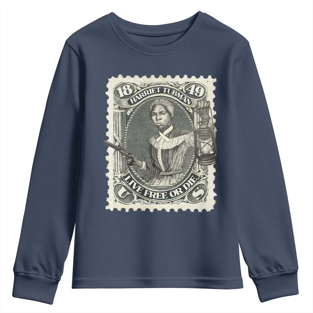 Harriet Tubman Youth Sweatshirt Live Free Or Die Black History TS09