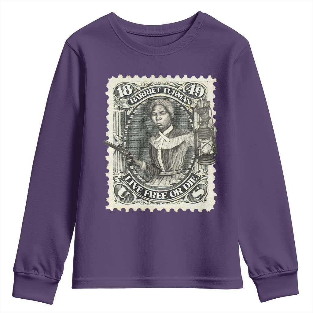 Harriet Tubman Youth Sweatshirt Live Free Or Die Black History TS09