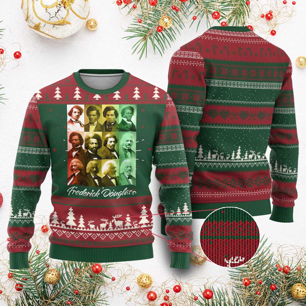 Life Of Frederick Douglass Ugly Christmas Sweater Black History Month TS09