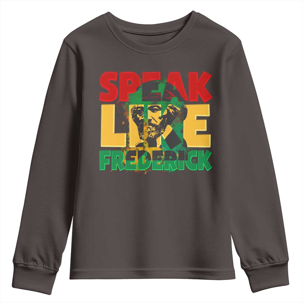 Speak Like Frederick Douglass Youth Sweatshirt Black History Month TS09