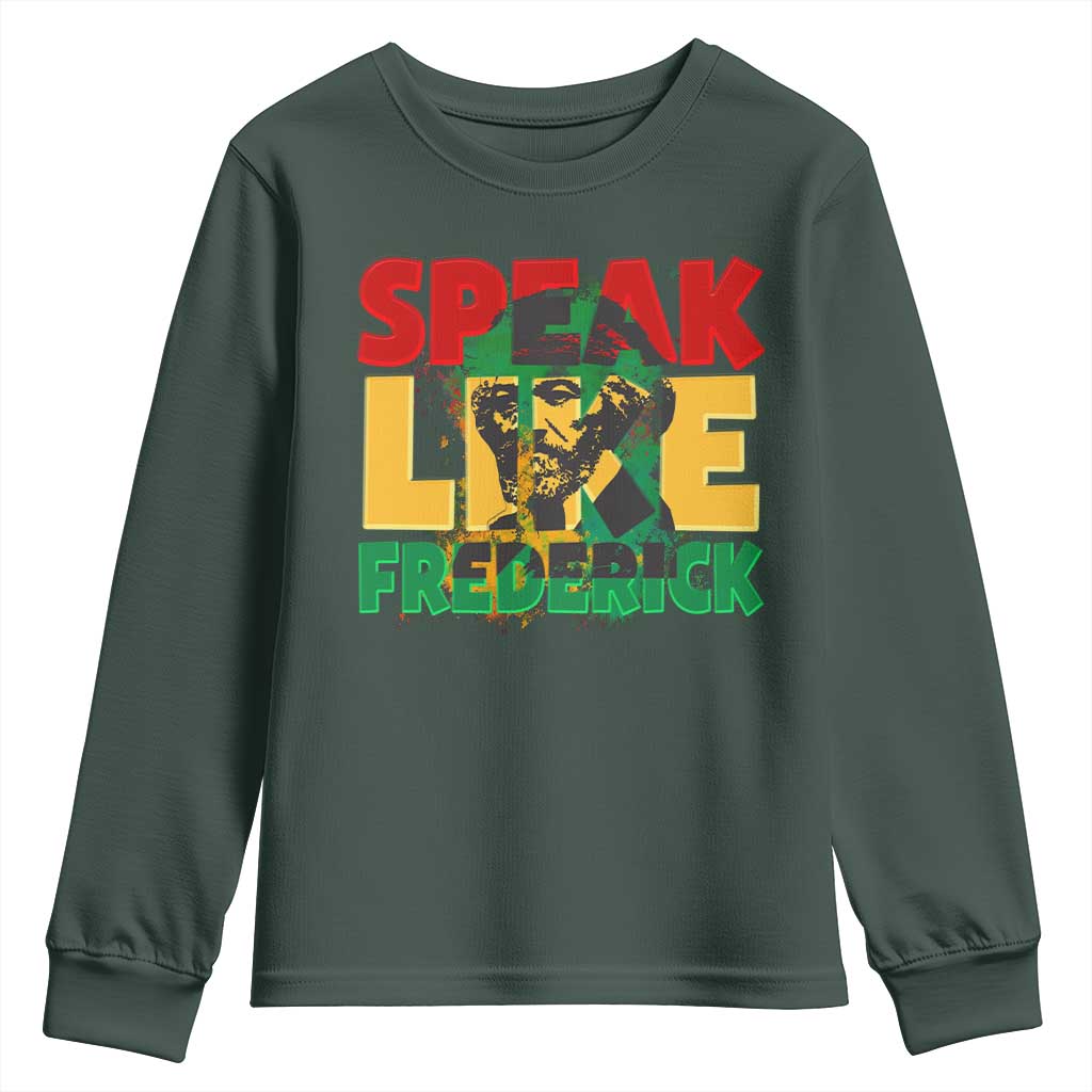 Speak Like Frederick Douglass Youth Sweatshirt Black History Month TS09