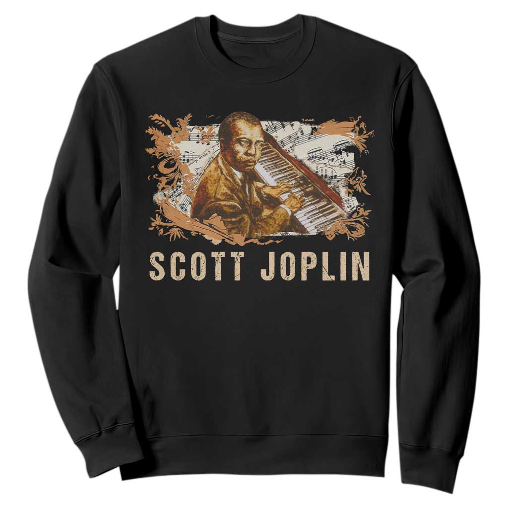 Scott Joplin Sweatshirt Afro Classical Music Composer Black History TS09