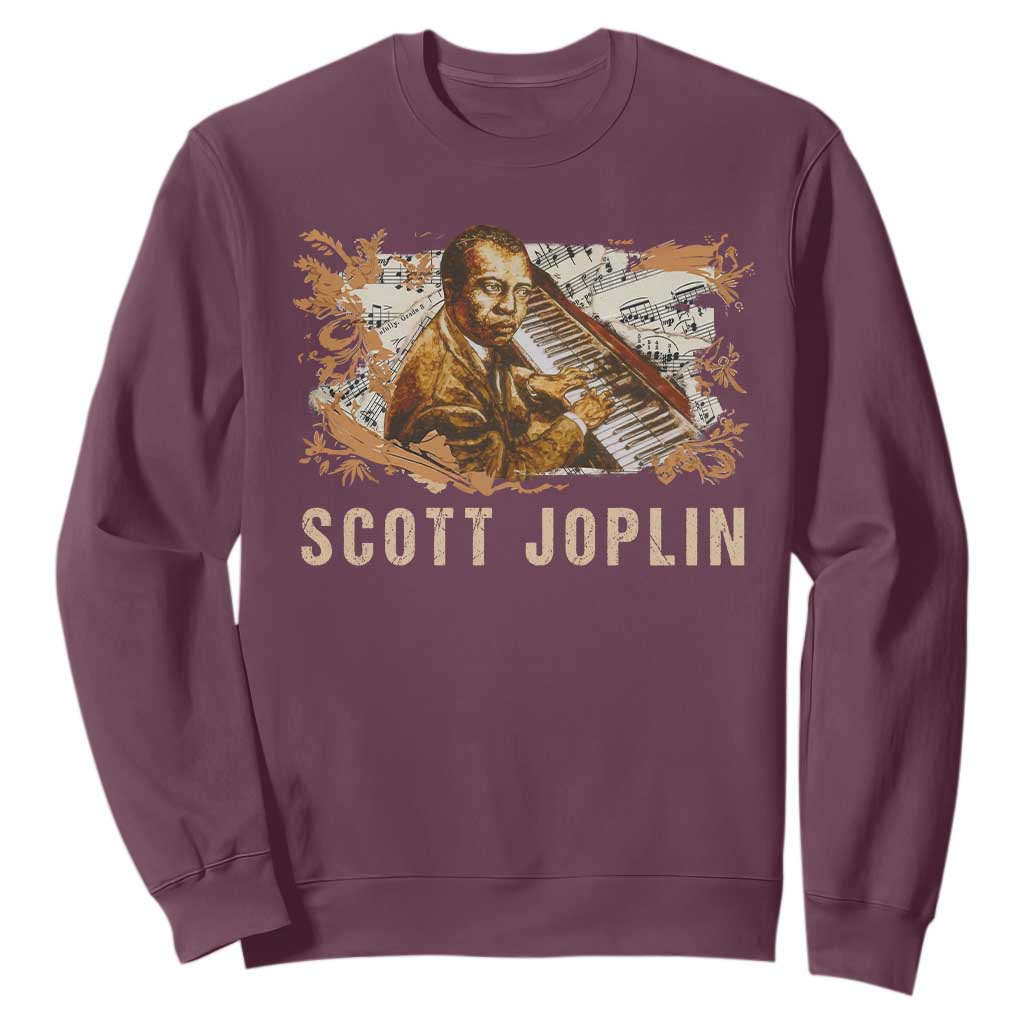 Scott Joplin Sweatshirt Afro Classical Music Composer Black History TS09