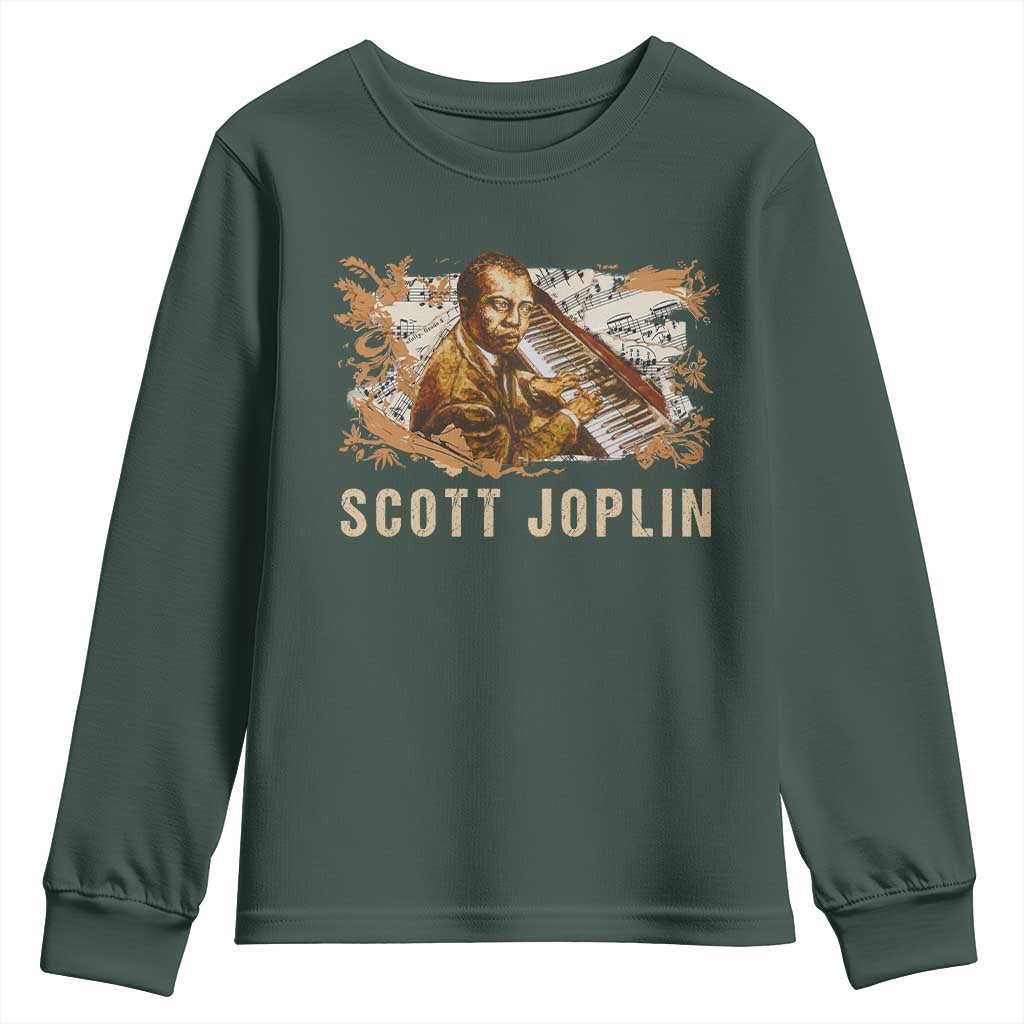 Scott Joplin Youth Sweatshirt Afro Classical Music Composer Black History TS09