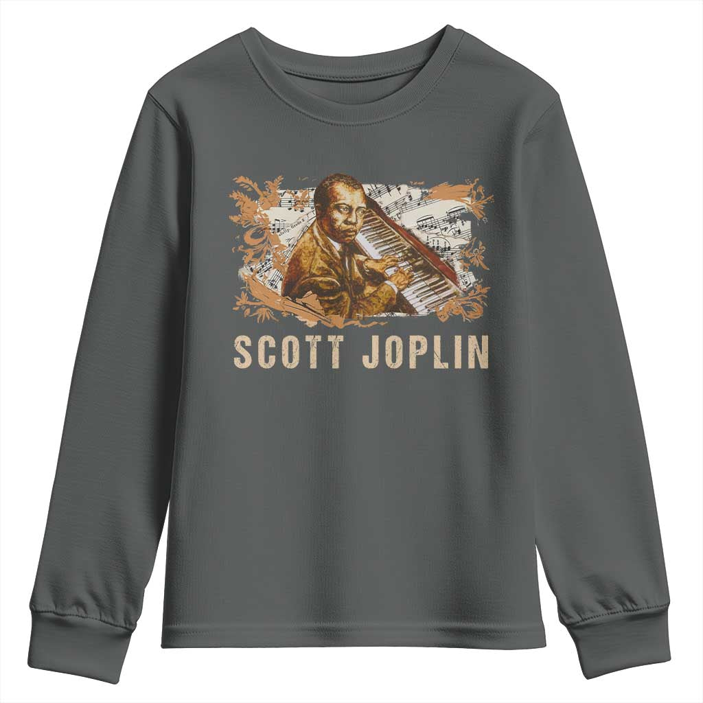 Scott Joplin Youth Sweatshirt Afro Classical Music Composer Black History TS09