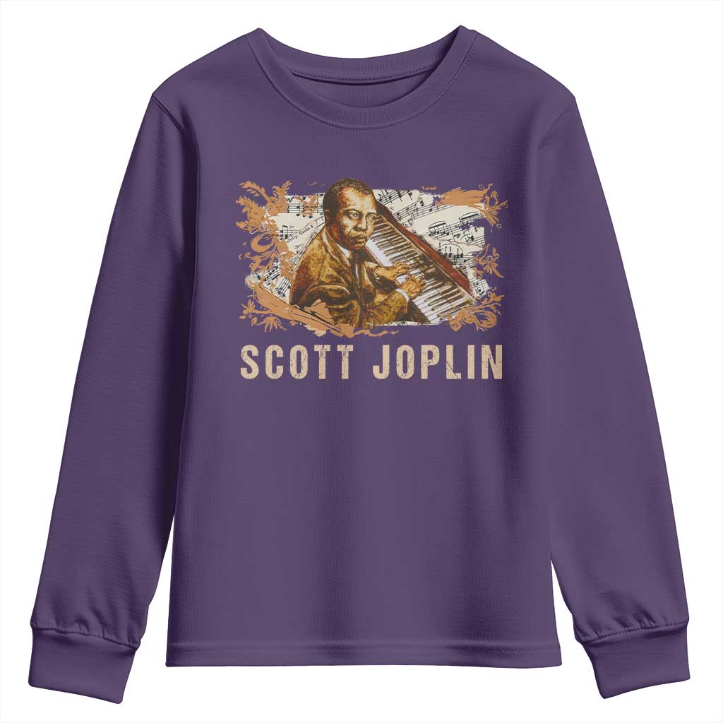 Scott Joplin Youth Sweatshirt Afro Classical Music Composer Black History TS09
