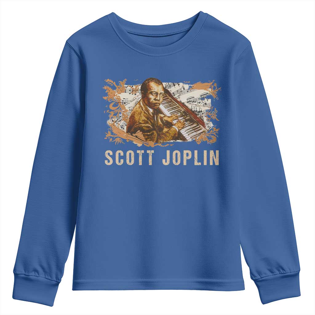 Scott Joplin Youth Sweatshirt Afro Classical Music Composer Black History TS09