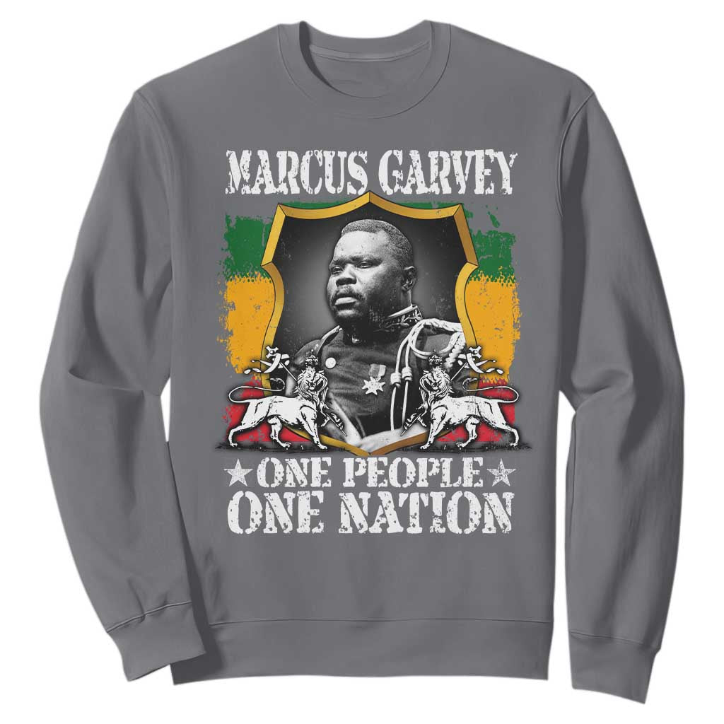 Marcus Garvey Sweatshirt One People One Nation Jamaica Legends Rasta TS09