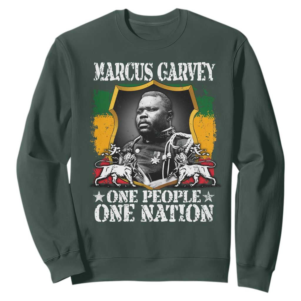 Marcus Garvey Sweatshirt One People One Nation Jamaica Legends Rasta TS09