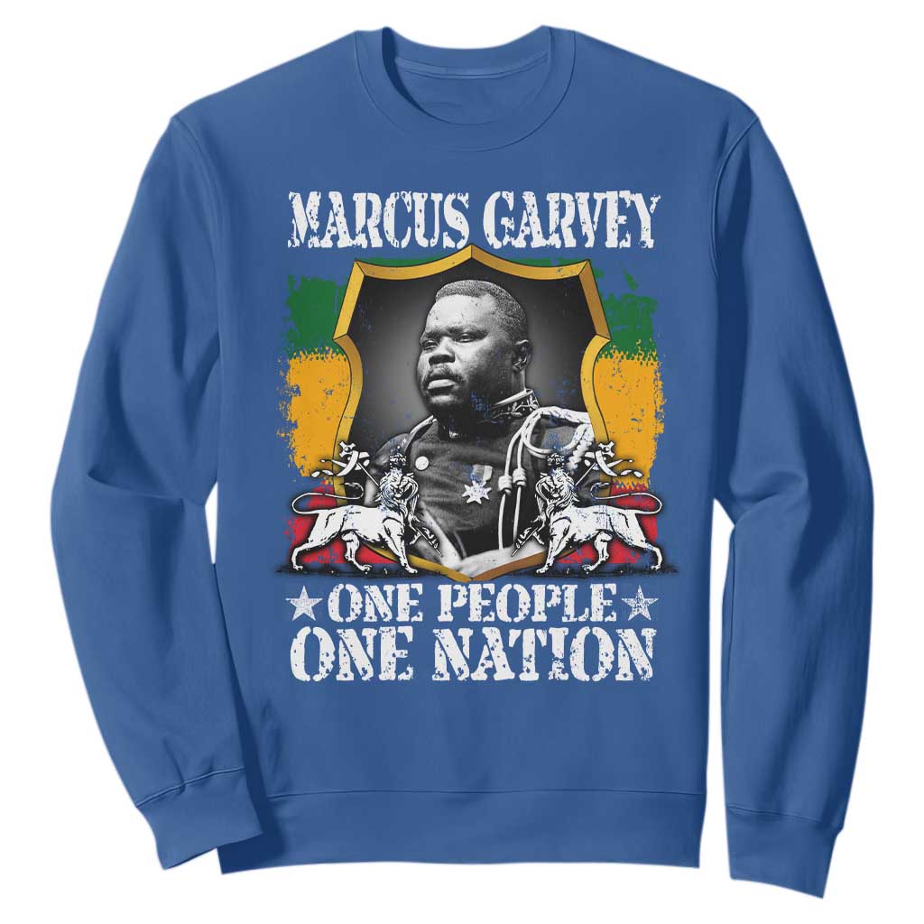 Marcus Garvey Sweatshirt One People One Nation Jamaica Legends Rasta TS09