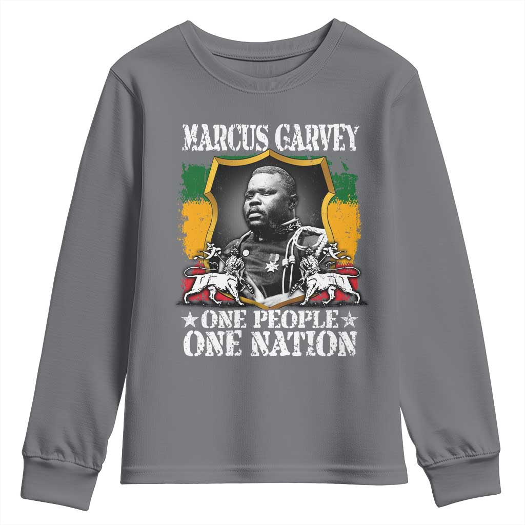 Marcus Garvey Youth Sweatshirt One People One Nation Jamaica Legends Rasta TS09
