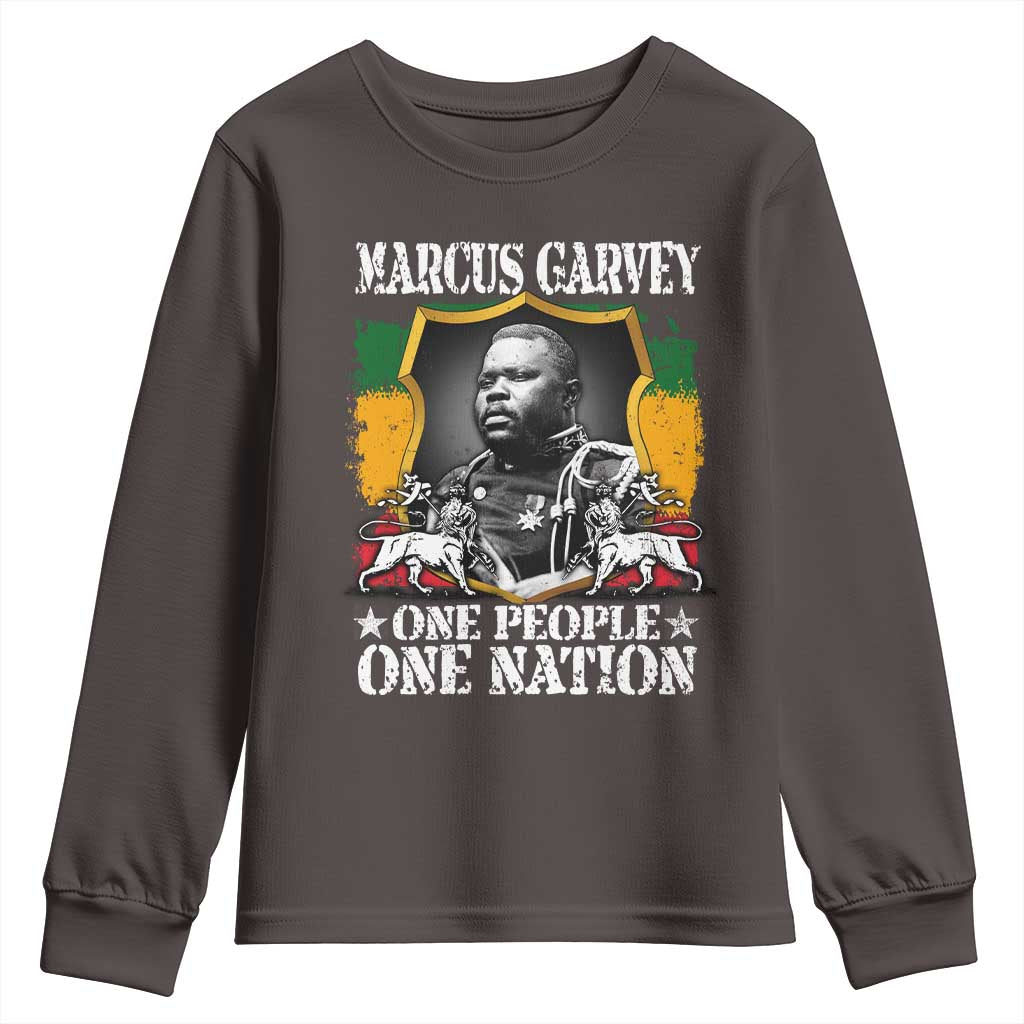 Marcus Garvey Youth Sweatshirt One People One Nation Jamaica Legends Rasta TS09