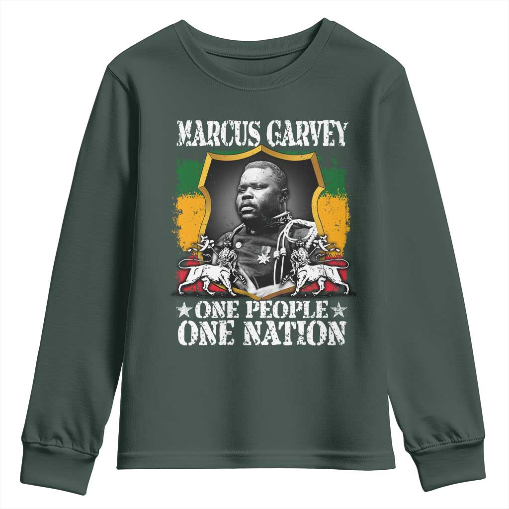 Marcus Garvey Youth Sweatshirt One People One Nation Jamaica Legends Rasta TS09