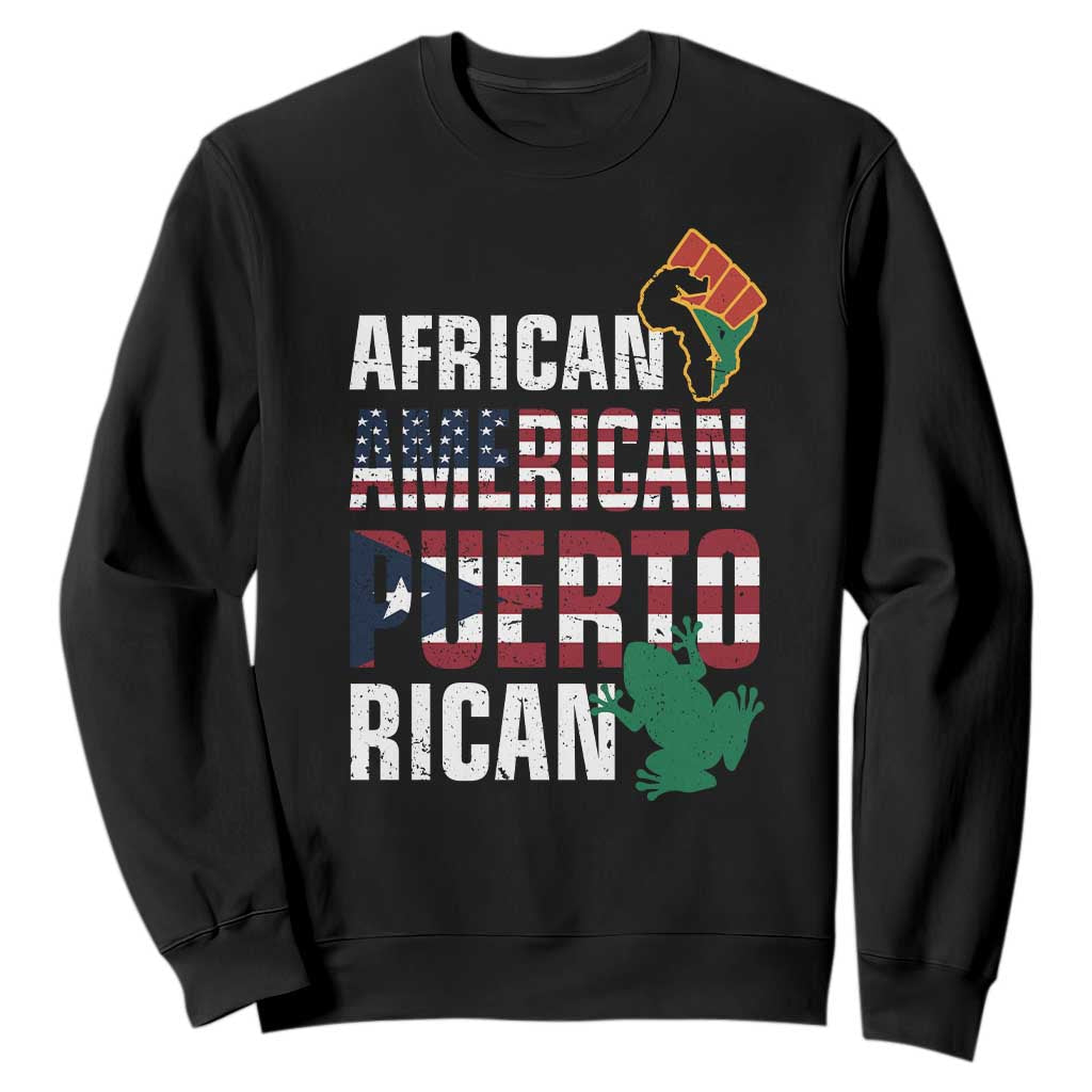 African American Puerto Rican Pride Sweatshirt TS09