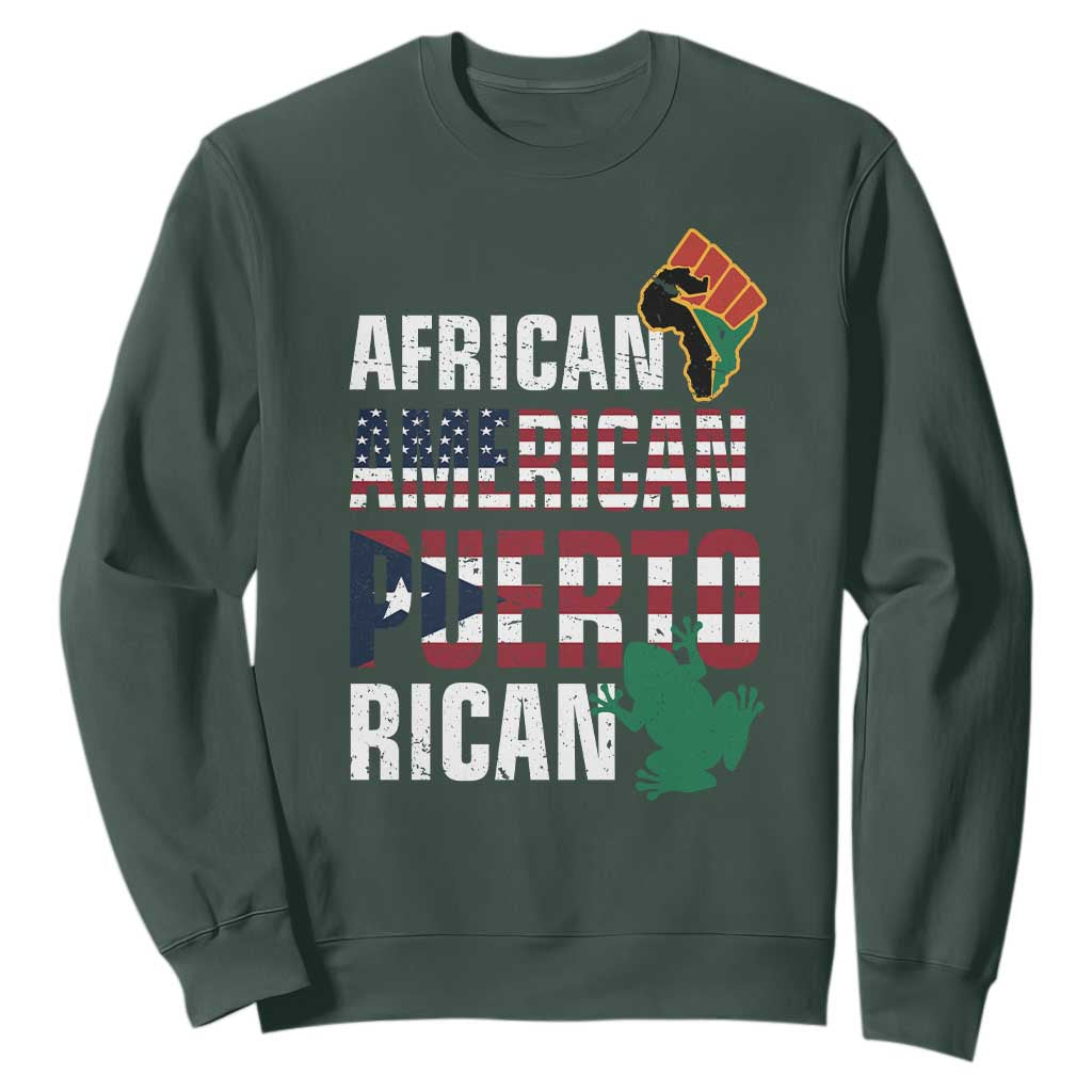 African American Puerto Rican Pride Sweatshirt TS09
