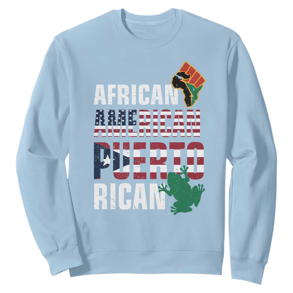 African American Puerto Rican Pride Sweatshirt TS09