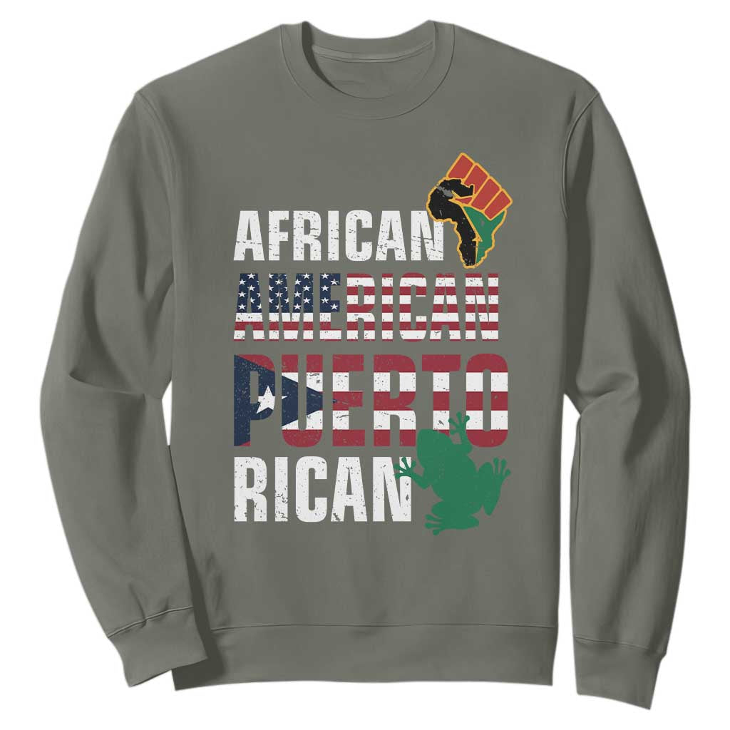 African American Puerto Rican Pride Sweatshirt TS09