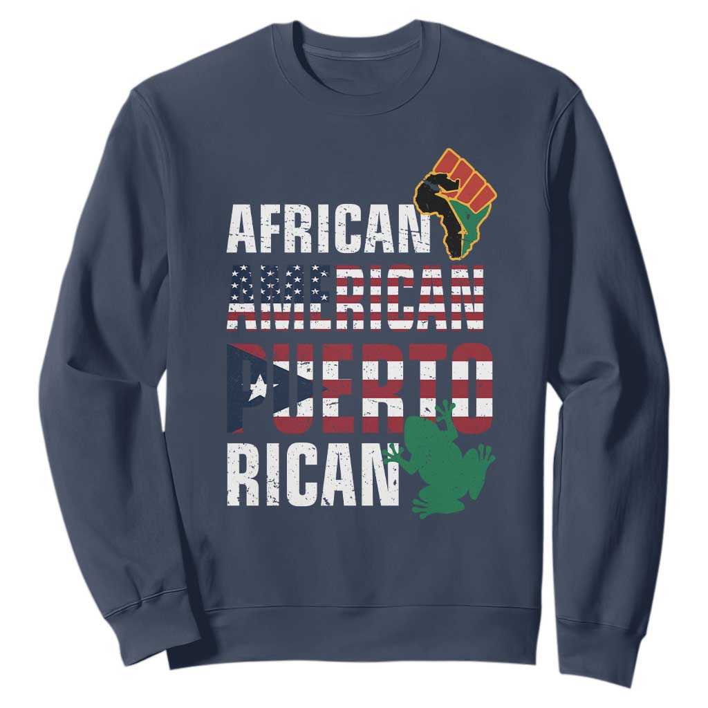 African American Puerto Rican Pride Sweatshirt TS09