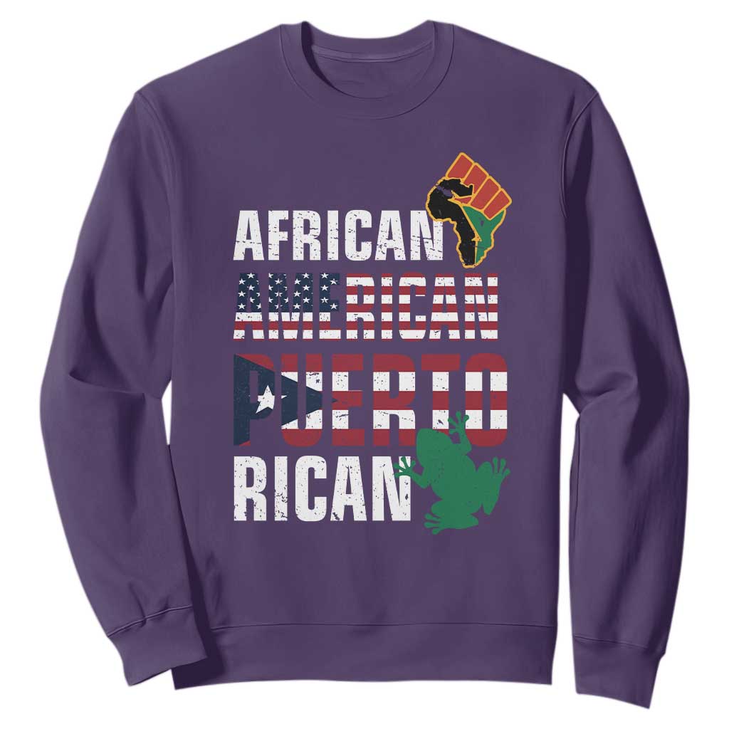 African American Puerto Rican Pride Sweatshirt TS09