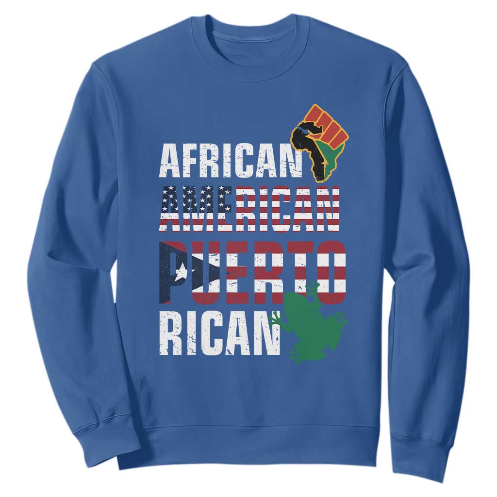 African American Puerto Rican Pride Sweatshirt TS09