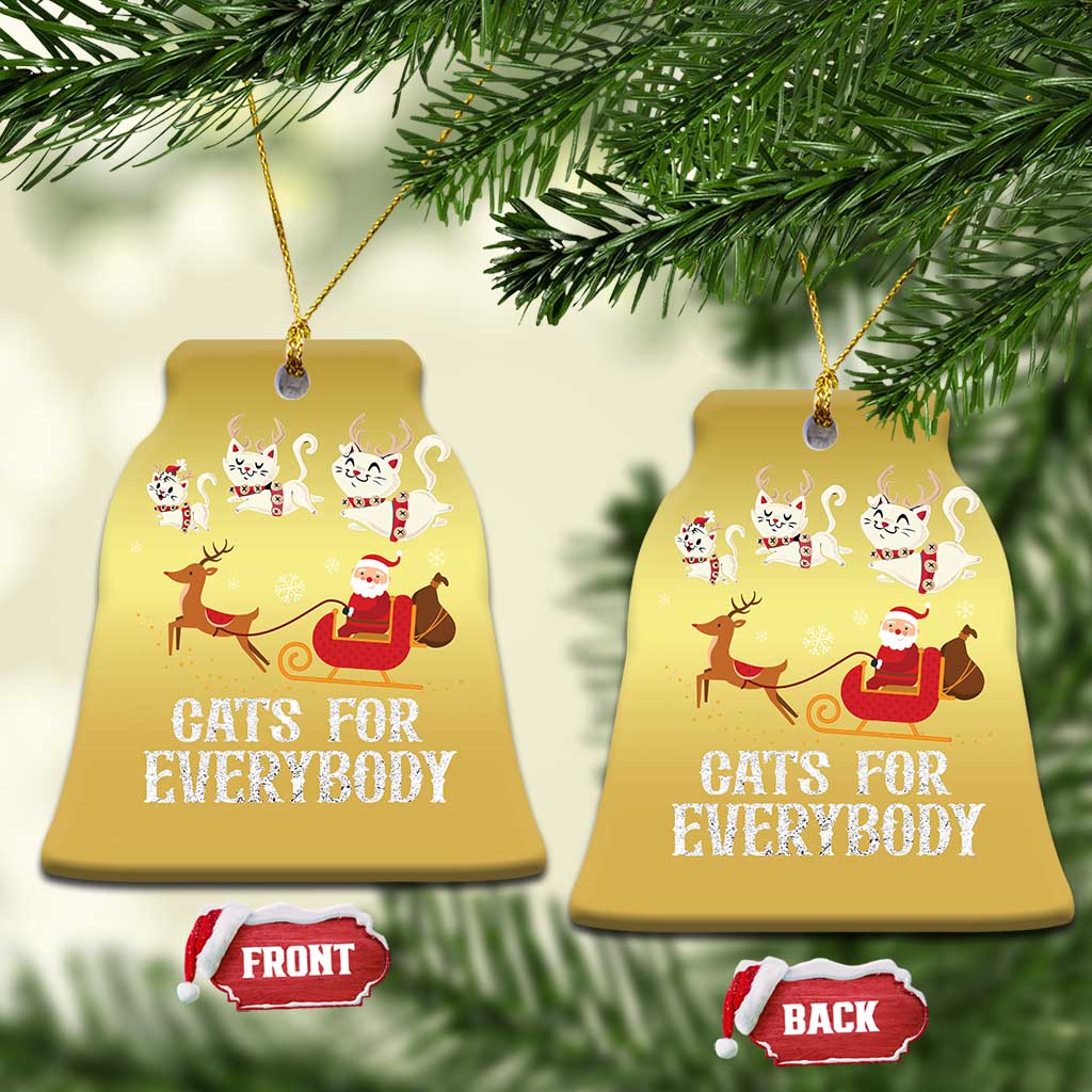Xmas Cat Christmas Ornament Cats For Everybody Santa Reindeer TS09