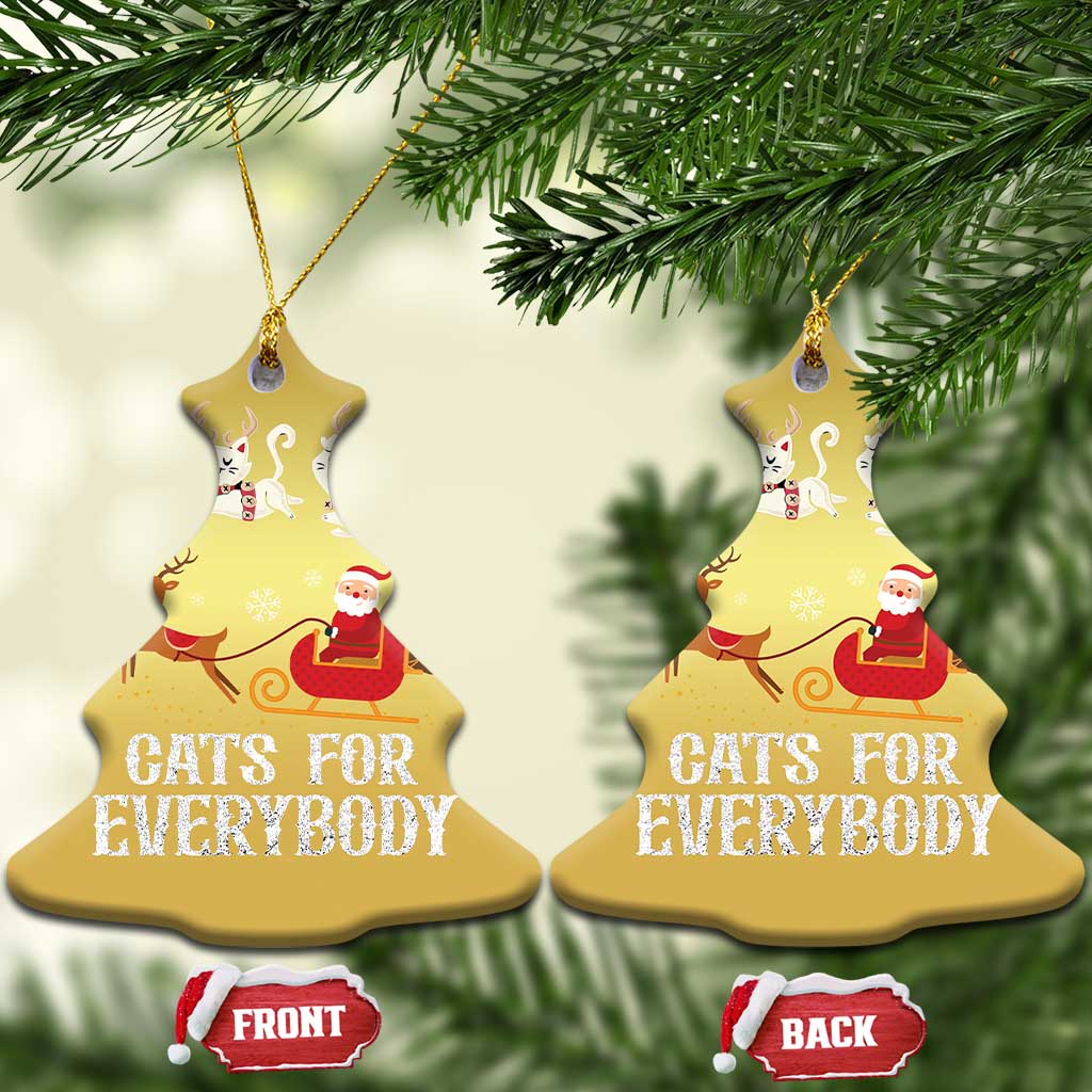Xmas Cat Christmas Ornament Cats For Everybody Santa Reindeer TS09