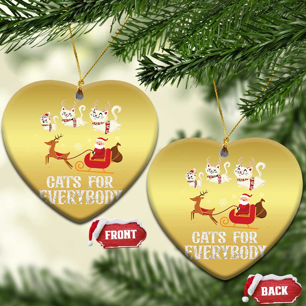 Xmas Cat Christmas Ornament Cats For Everybody Santa Reindeer TS09