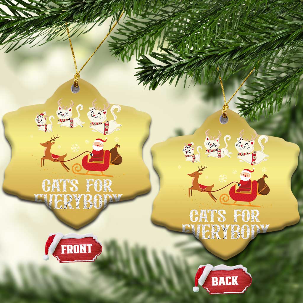Xmas Cat Christmas Ornament Cats For Everybody Santa Reindeer TS09