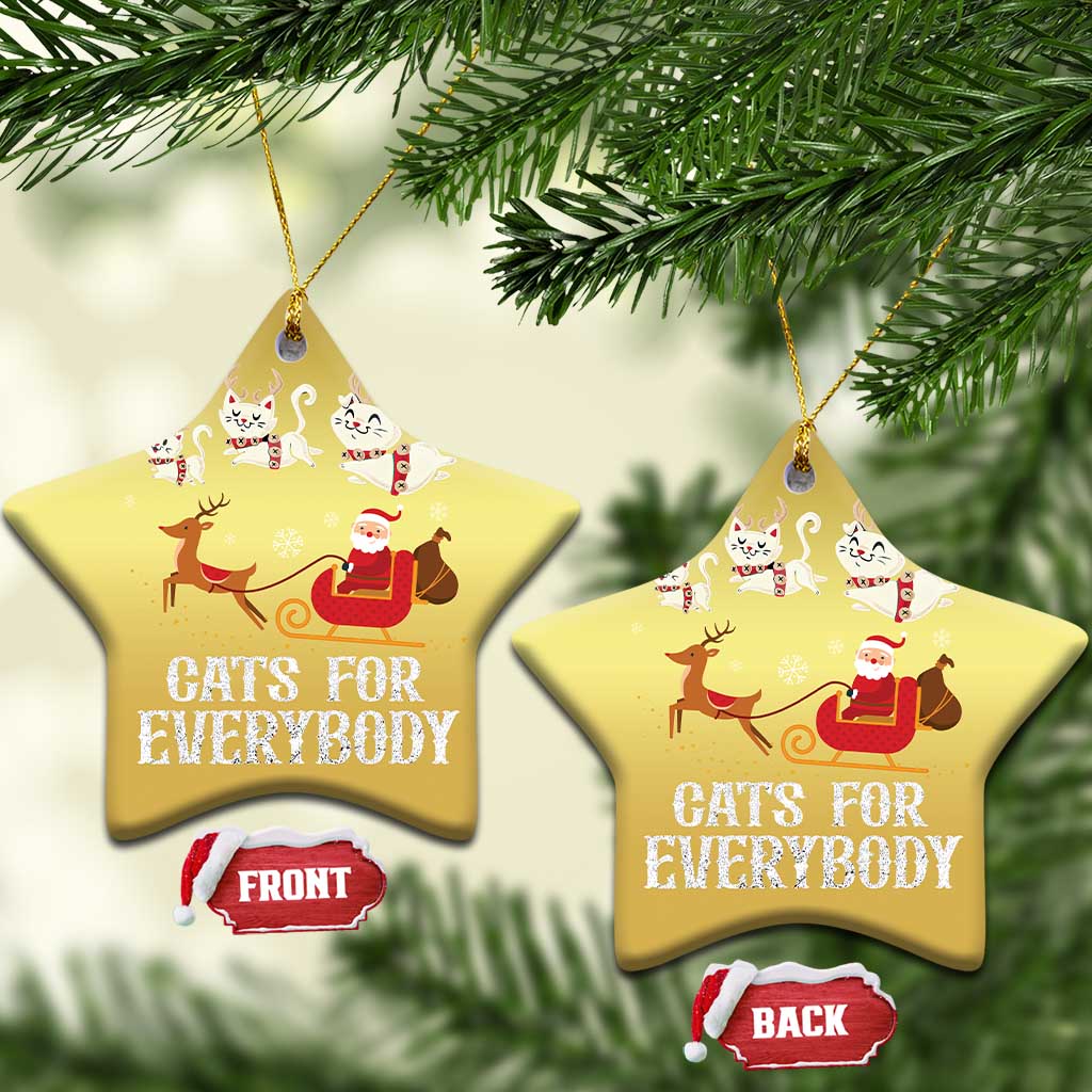Xmas Cat Christmas Ornament Cats For Everybody Santa Reindeer TS09