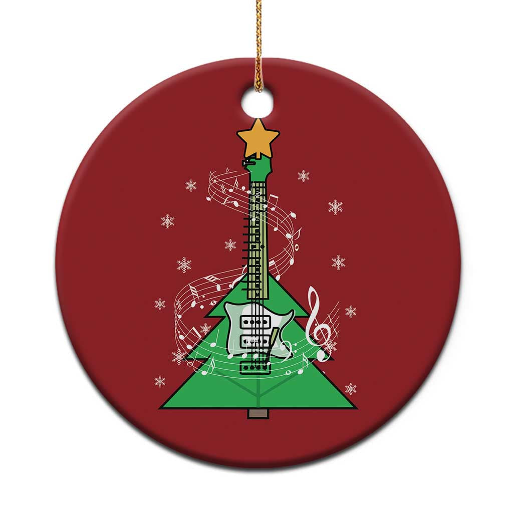 Rockin' Christmas Tree For Guitarist Music Lover Christmas Ornament TS09