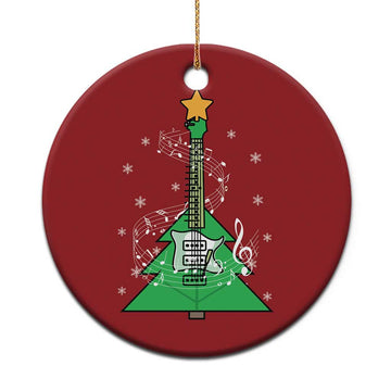 Rockin' Christmas Tree For Guitarist Music Lover Christmas Ornament TS09