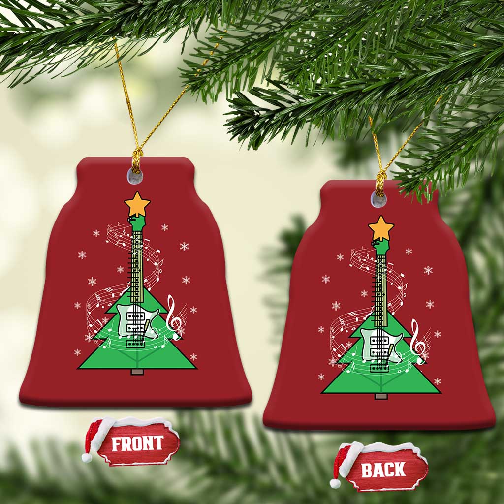 Rockin' Christmas Tree For Guitarist Music Lover Christmas Ornament TS09