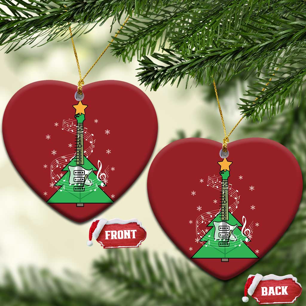 Rockin' Christmas Tree For Guitarist Music Lover Christmas Ornament TS09