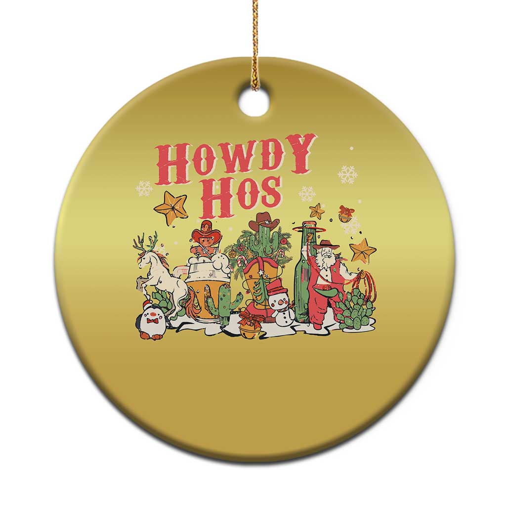 Howdy Hos Cowboy Vintage Western Xmas Christmas Ornament TS09