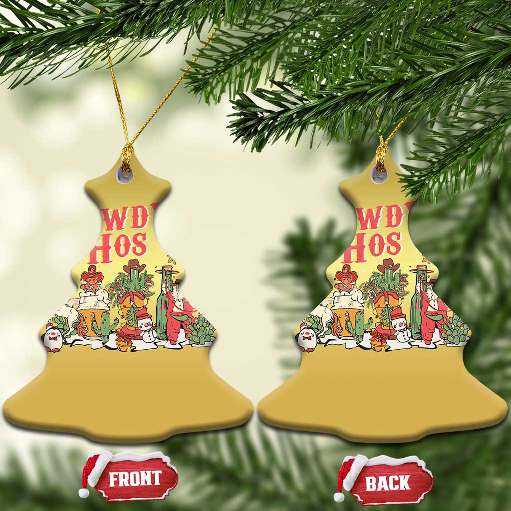Howdy Hos Cowboy Vintage Western Xmas Christmas Ornament TS09