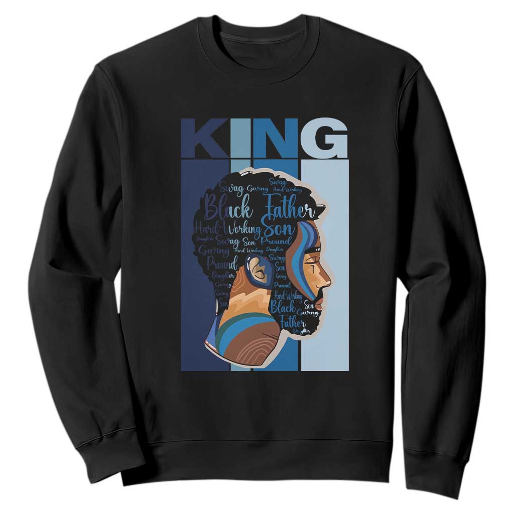 African American Dad Sweatshirt Black History King Father Melanin Pride TS09